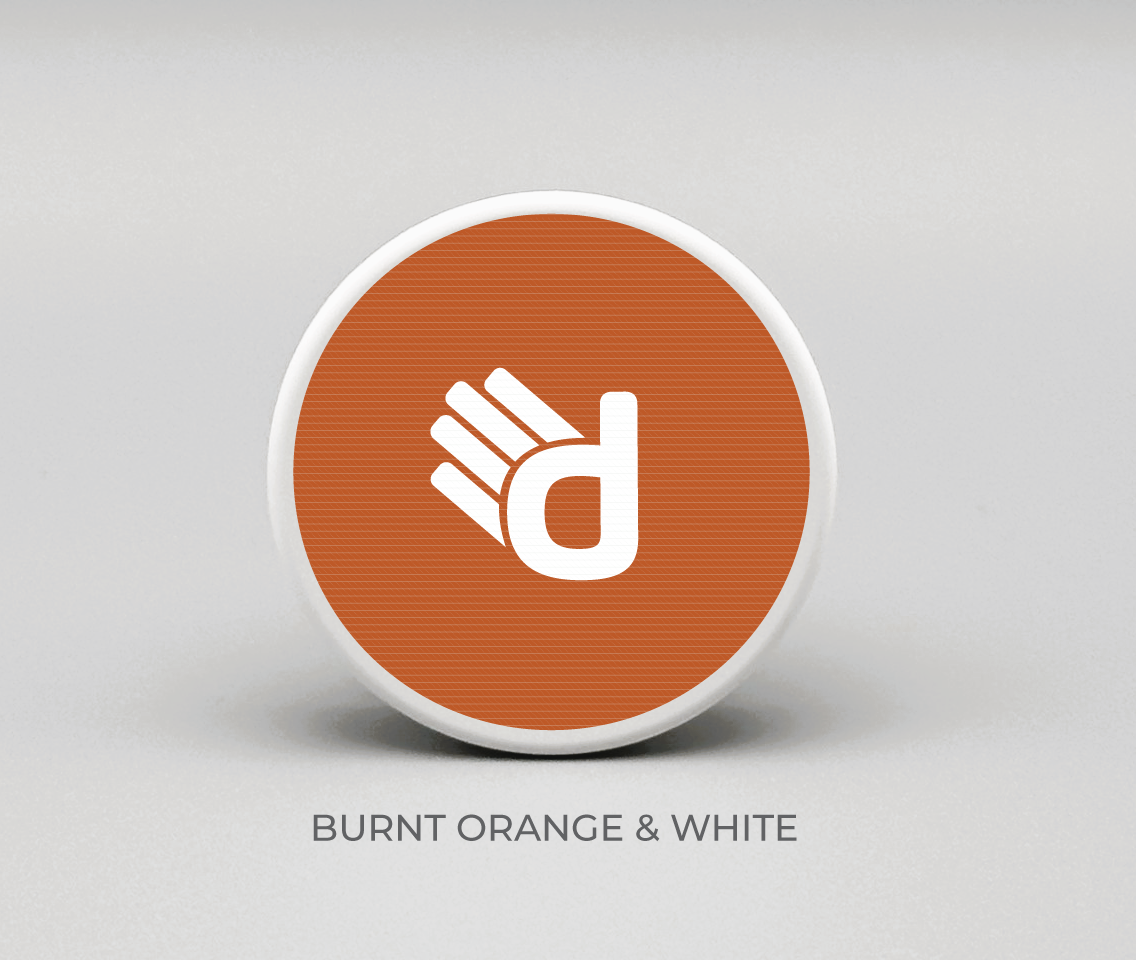 Team Drydots - Burnt Orange & White