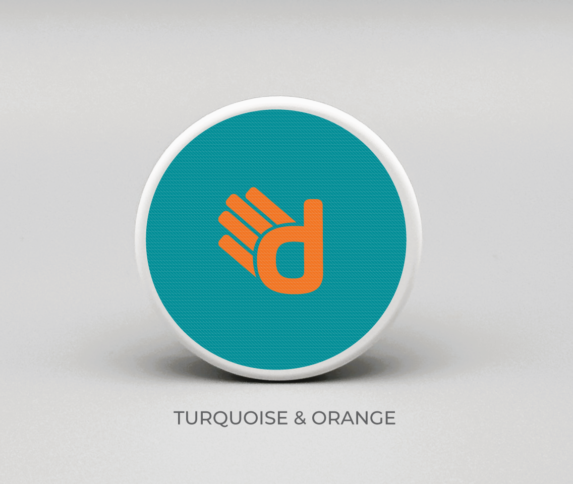 Team Drydots - Turquoise & Orange